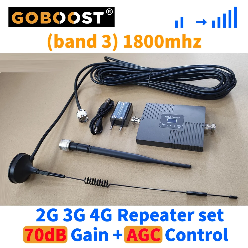 GOBOOST ȣ  ޴ , 70dB AGC , 귯 ȣ ,  3, 1800MHz, DCS LTE, 2G, 3G, 4G ν
